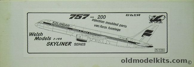 Welsh 1/144 Boeing 757-200 - Icelandair Airlines, SL40 plastic model kit